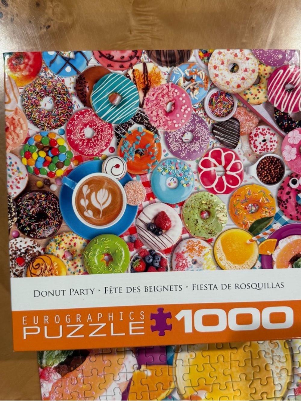 Donut Party 1000-Piece Puzzle - Colorful Donuts - Picture 7 of 8